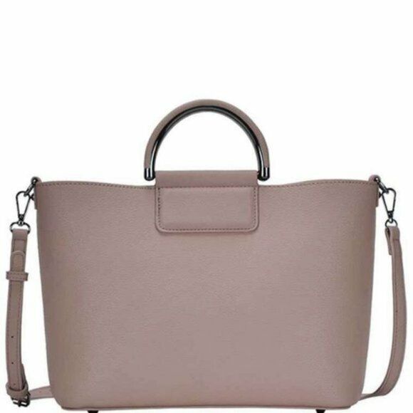 Designer 2-in-1 Tote Shoulder Bag Fashion Shoulder Crossbody Purse Long Strap - Picture 1 of 2